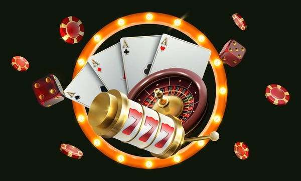 Illustration of an online roulette wheel